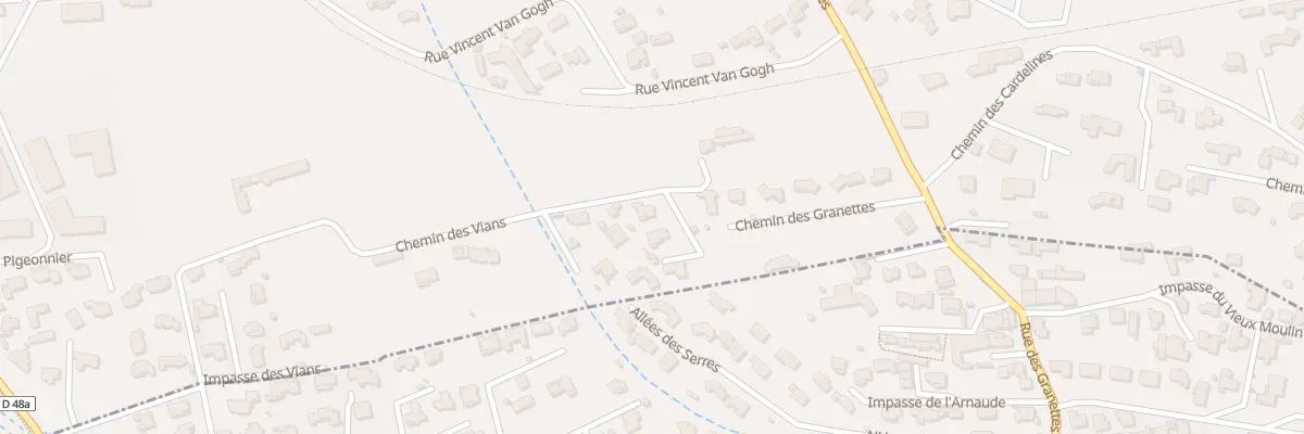 Plan du 9163 Che des Vians à Marignane