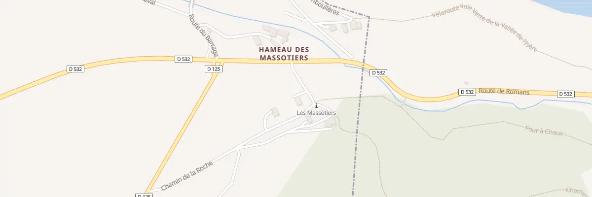 Plan du 291 Che de la Roche à La Baume-d’Hostun