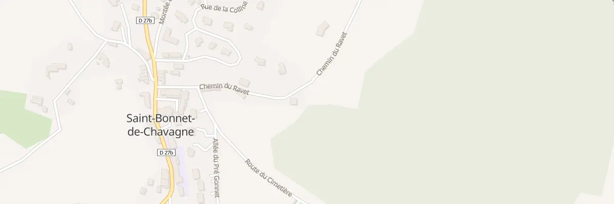 Plan du 150 Che du Ravet à Saint-Bonnet-de-Chavagne