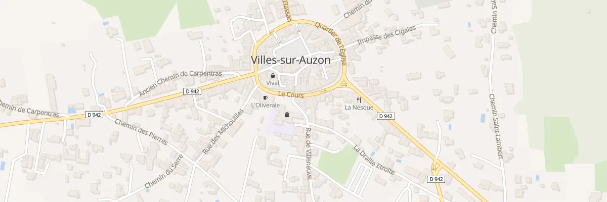Plan du 10 Crs Le Cours à Villes-sur-Auzon