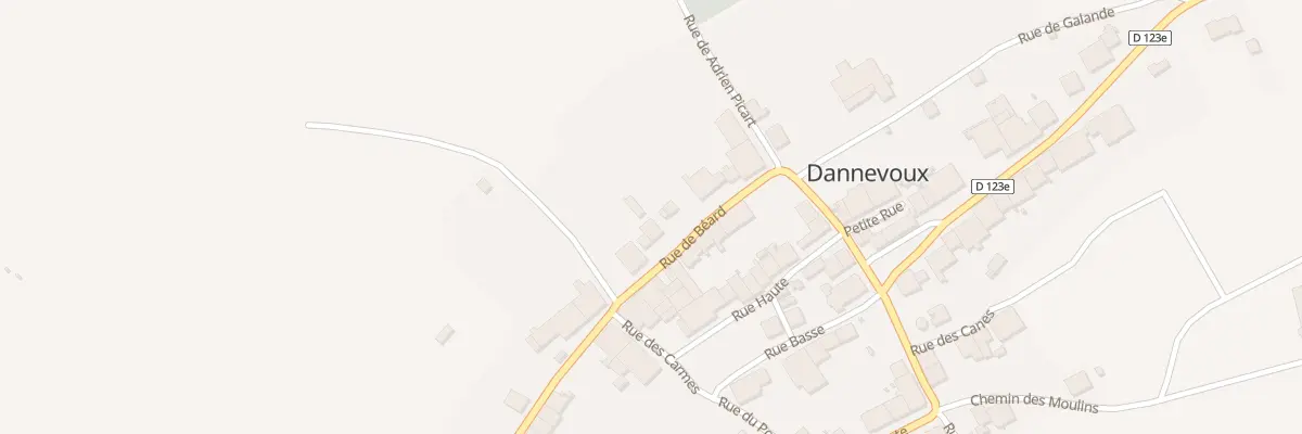 Plan du 3 Rue de Beard à Dannevoux