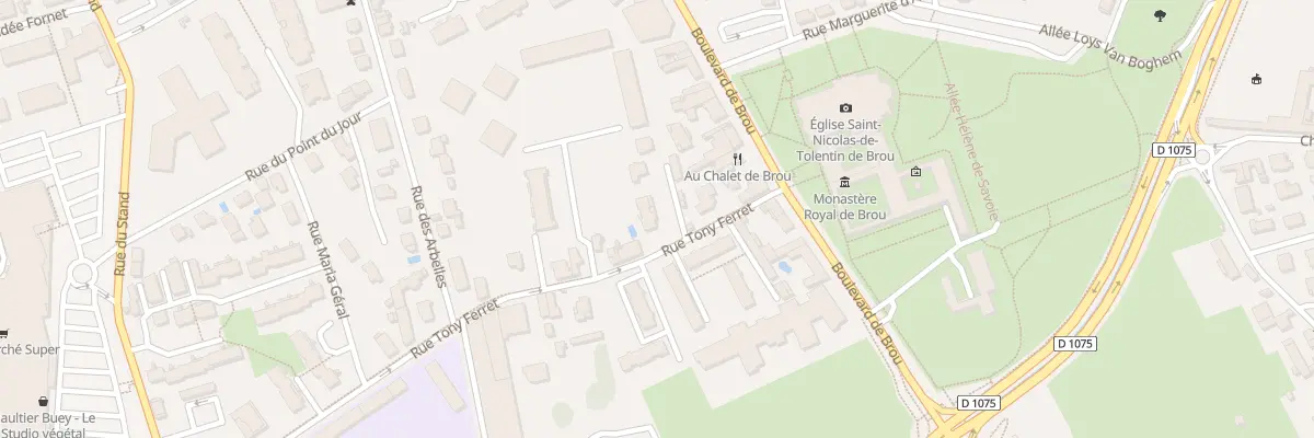 Plan du 23 Rue Tony Ferret à Bourg-en-Bresse