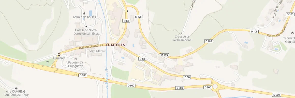 Plan du 1231 Rte de Lumieres à Goult