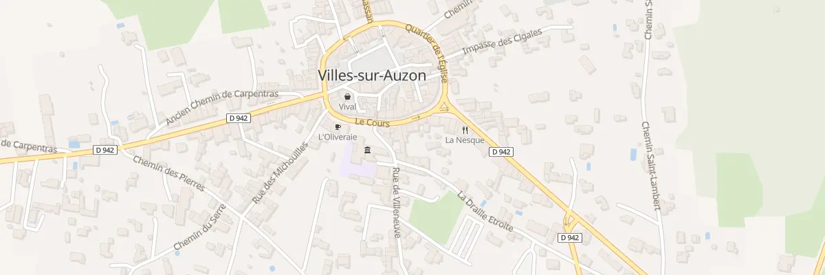 Plan du 18 Crs Le Cours à Villes-sur-Auzon