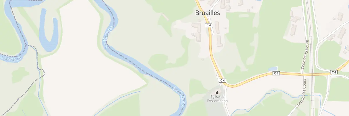 Plan du 1395 Rte du Bourg à Bruailles