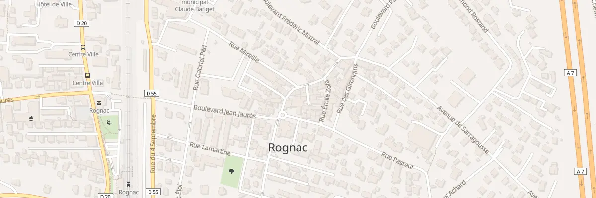 Plan du 2 Rue Aristide Briand à Rognac