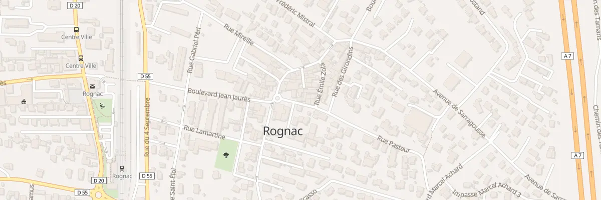 Plan du 7 Rue Pasteur à Rognac