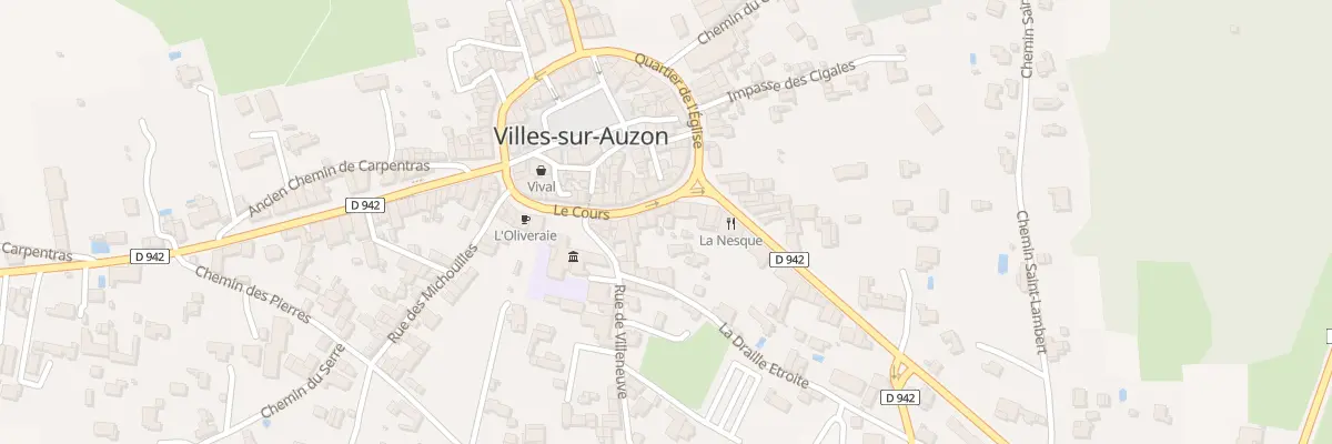 Plan du 22 Crs Le Cours à Villes-sur-Auzon