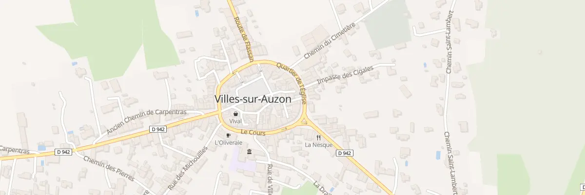 Plan du 3 Rue du Couvent à Villes-sur-Auzon