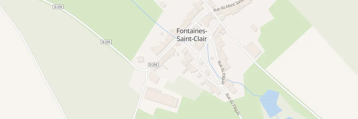 Plan du 2 Rue du Paquis à Fontaines-Saint-Clair