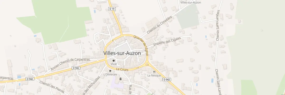 Plan du 5610 Quartier de l’Eglise à Villes-sur-Auzon