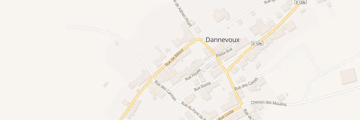 Plan du 8 Rue de Beard à Dannevoux