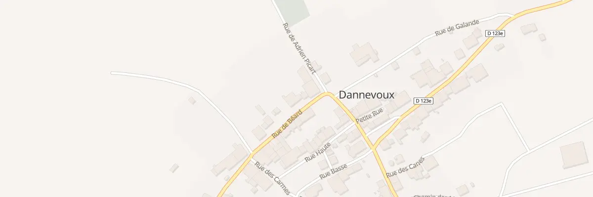 Plan du 7 Rue de Beard à Dannevoux