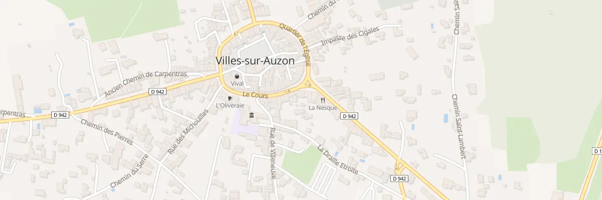 Plan du 24 Crs Le Cours à Villes-sur-Auzon