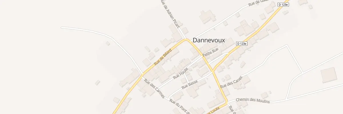 Plan du 10 Rue de Beard à Dannevoux