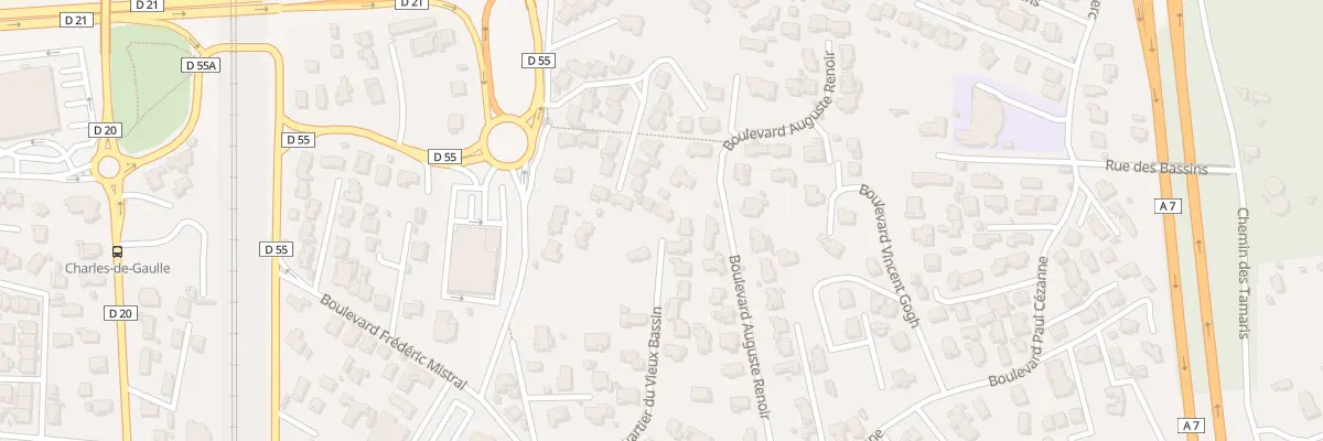 Plan du 85 Bd Gustave Courbet à Rognac