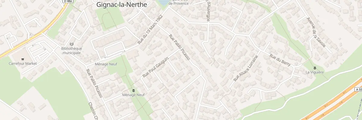 Plan du 12 Rue Pablo Picasso à Gignac-la-Nerthe