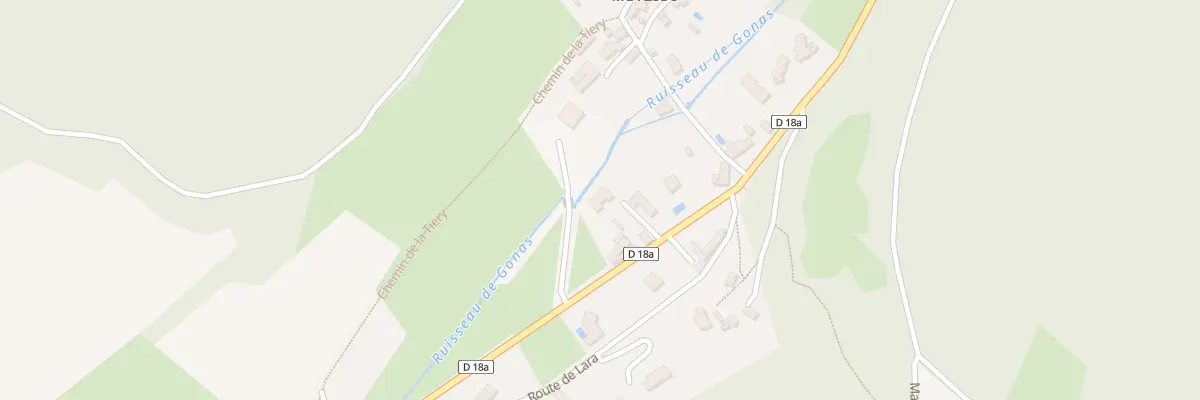 Plan du 390 Rte de Moras le Petit Meyzieu à Veyssilieu