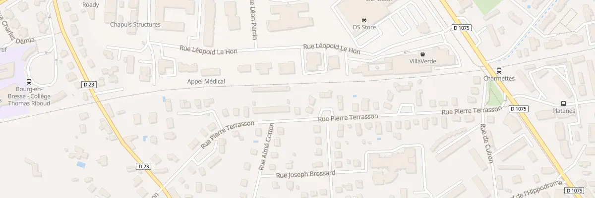 Plan du 40 Rue Pierre Terrasson à Bourg-en-Bresse