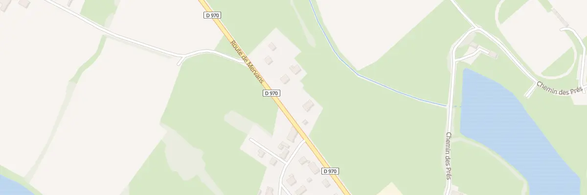 Plan du 100B Rte de Mervans à Saint-Germain-du-Bois