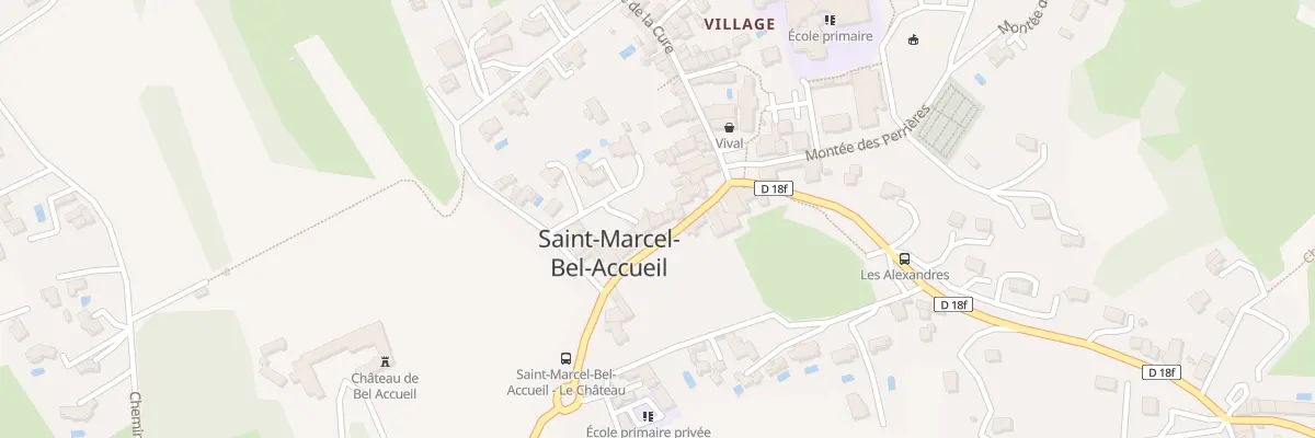 Plan du 58 Rue du Bourg à Saint-Marcel-Bel-Accueil
