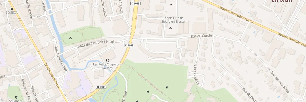 Plan du 10 Rue du Cordier à Bourg-en-Bresse