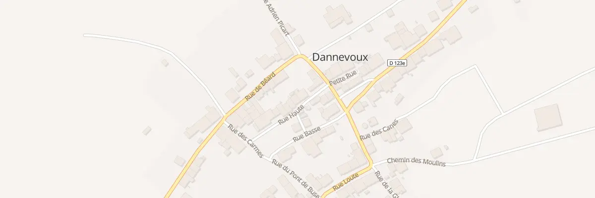 Plan du 9 Rue Haute à Dannevoux