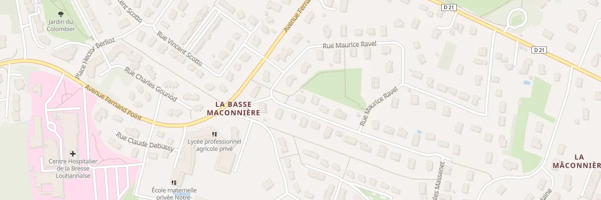 Plan du 1 Rue Jean Philippe Rameau à Louhans-Châteaurenaud
