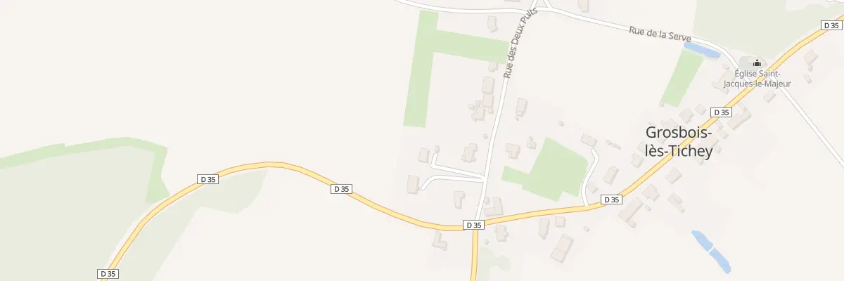 Plan du 5001 Rue des Deux Puits à Grosbois-lès-Tichey