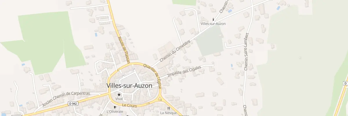 Plan du 54 Che du Cimetière à Villes-sur-Auzon