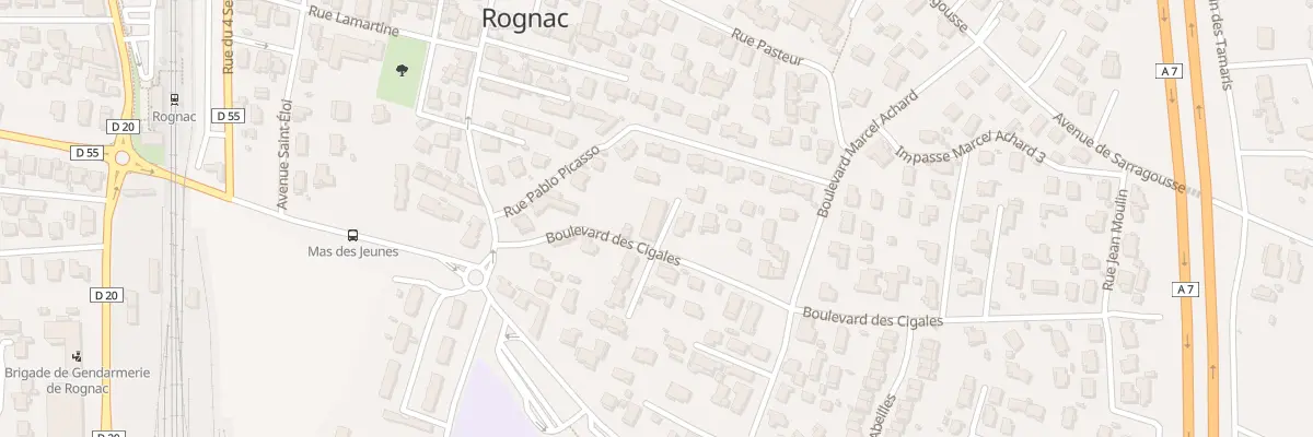 Plan du 121 Bd des Cigales à Rognac