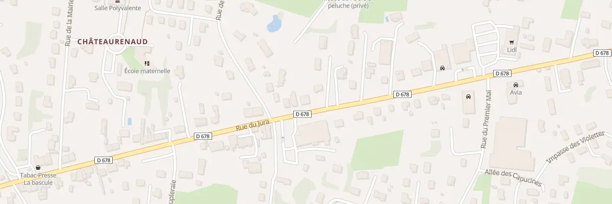 Plan du 57 Rue du Jura à Louhans-Châteaurenaud