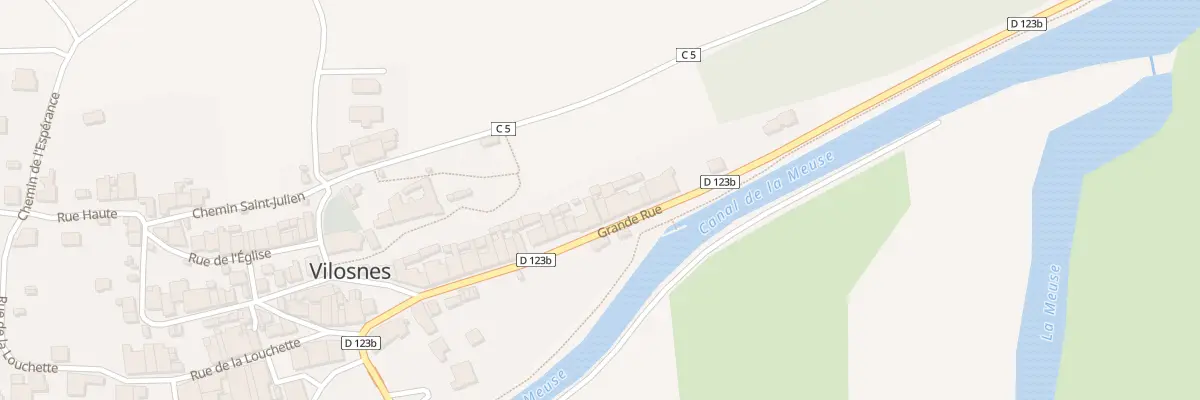 Plan du 23 Gr La Grande Rue Vilosnes à Vilosnes-Haraumont