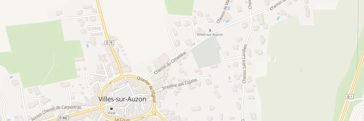 Plan du 96 Che du Cimetière à Villes-sur-Auzon