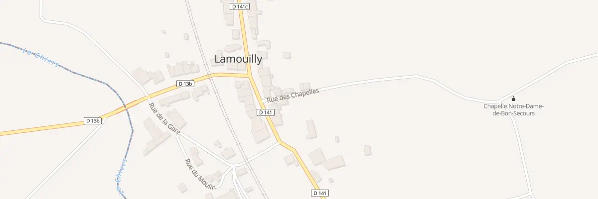 Plan du 2 Rue des Chapelles à Lamouilly