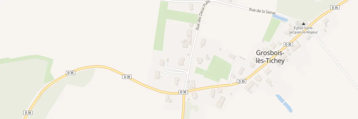 Plan du 7 Rue des Deux Puits à Grosbois-lès-Tichey