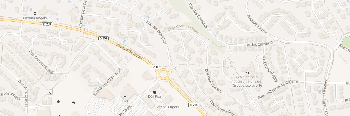 Plan du 16 Rue Arthur Rimbaud à L’Isle-d’Abeau