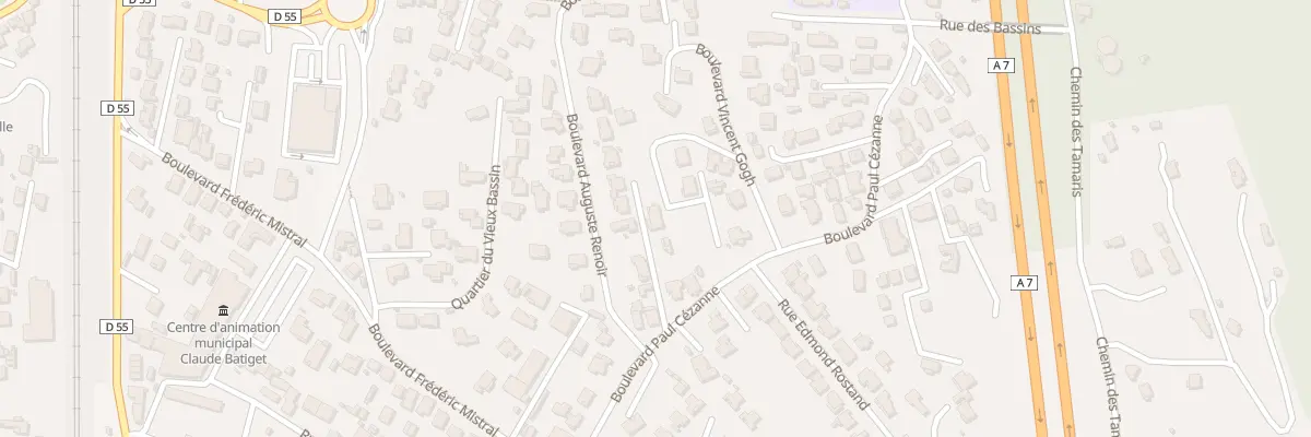 Plan du 2 Bd Paul Cezanne à Rognac