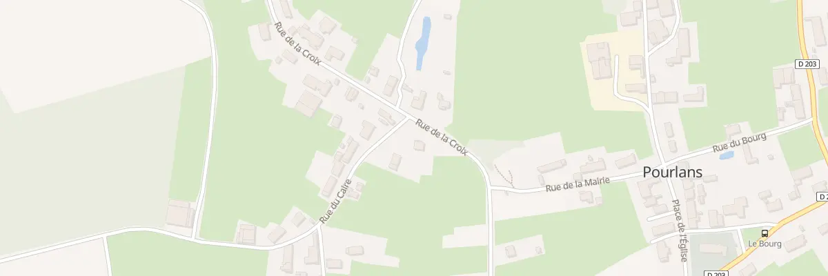 Plan du 1 Rue de la Croix à Pourlans