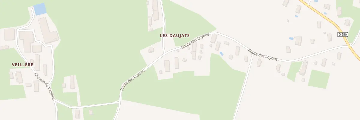Plan du 5369 Les Daujats à Marboz