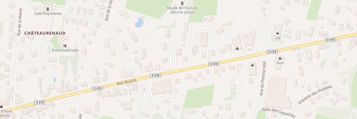 Plan du 61 Rue du Jura à Louhans-Châteaurenaud
