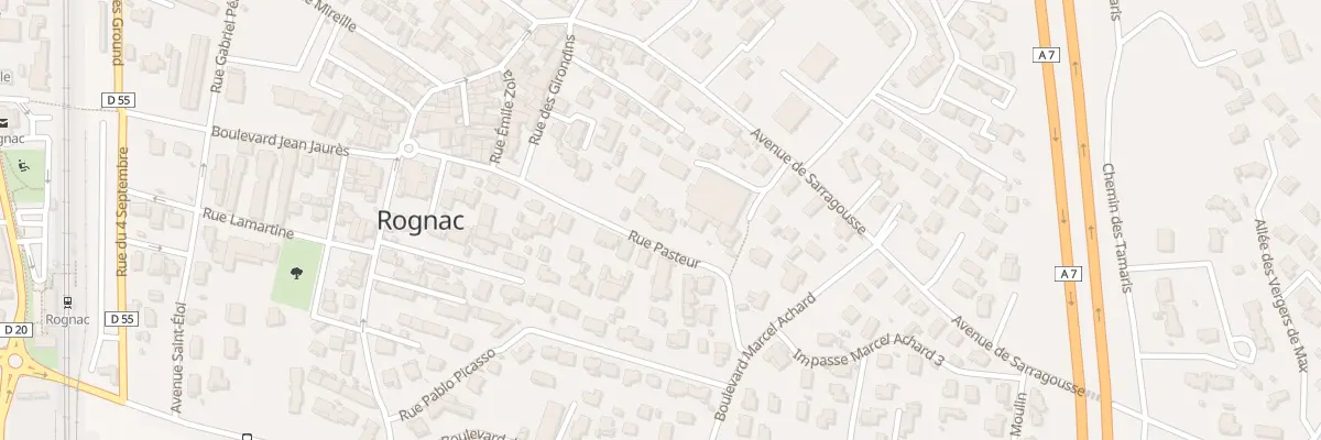 Plan du 25 Rue Pasteur à Rognac