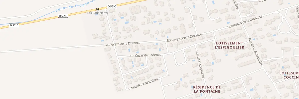 Plan du 34 Bd de la Durance à Charleval