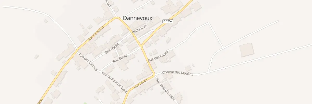 Plan du 1 Rue des Canes à Dannevoux