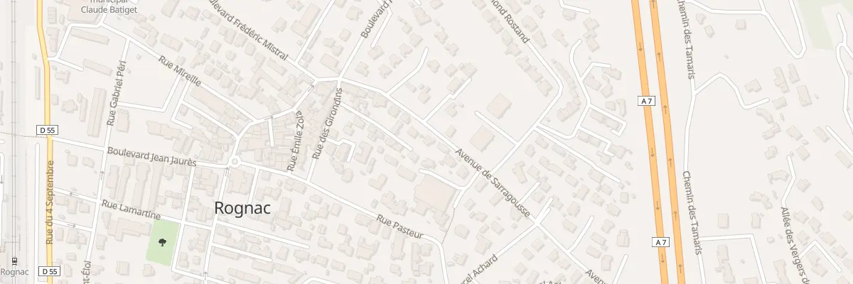 Plan du 124 Av de Sarragousse à Rognac