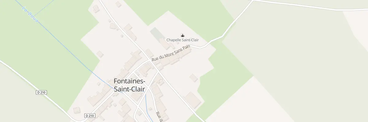 Plan du 4 Rue du Mont Sans Pain à Fontaines-Saint-Clair