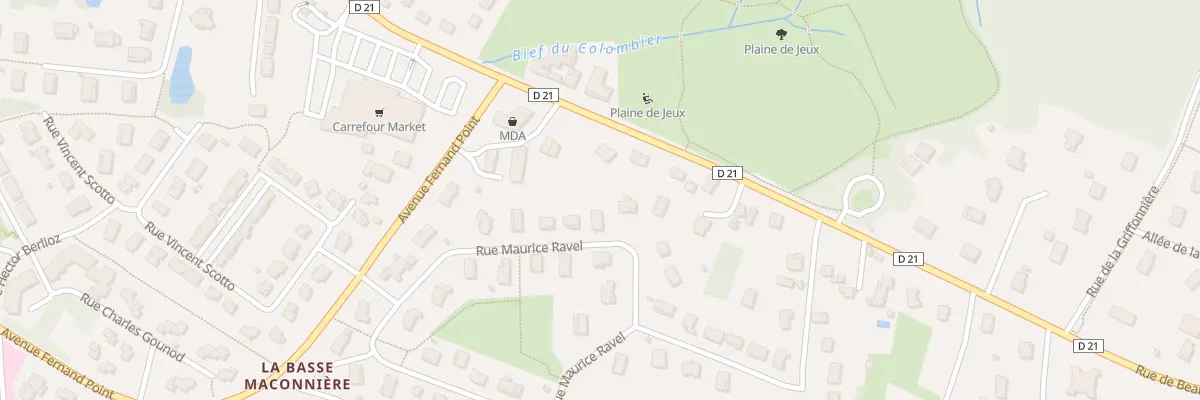 Plan du 15 Rue Maurice Ravel à Louhans-Châteaurenaud