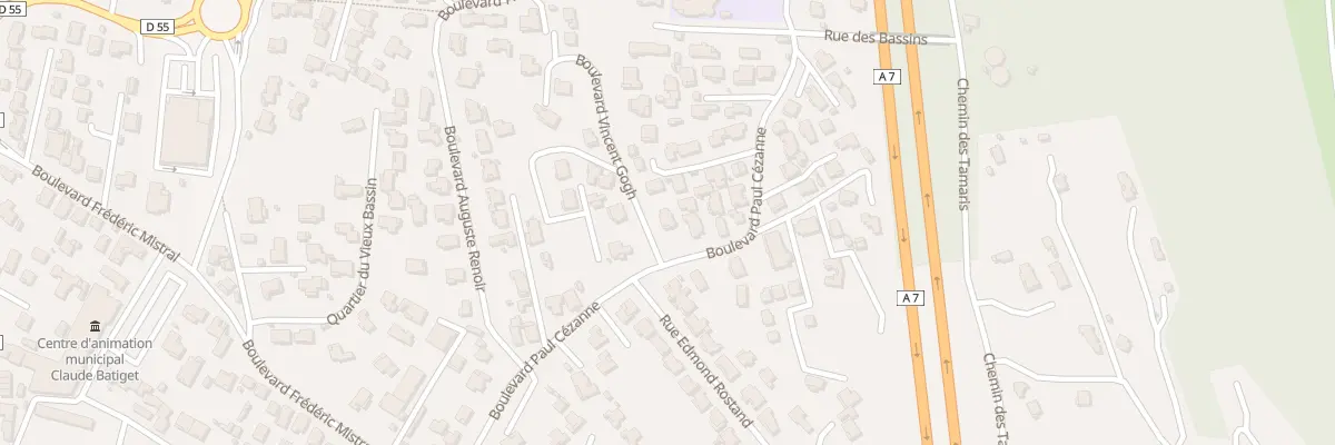 Plan du 253 Bd Paul Cezanne à Rognac