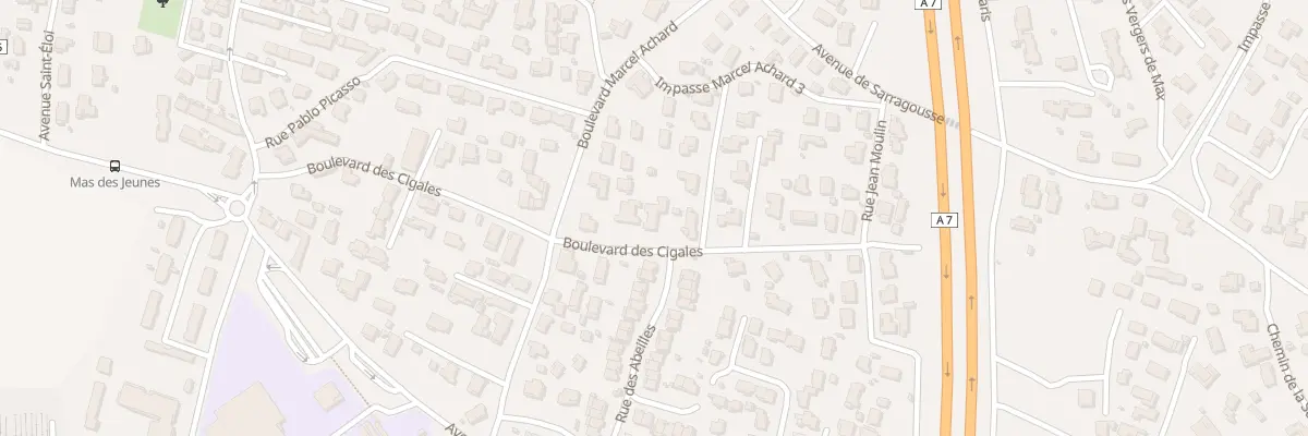 Plan du 1B Bd des Cigales à Rognac