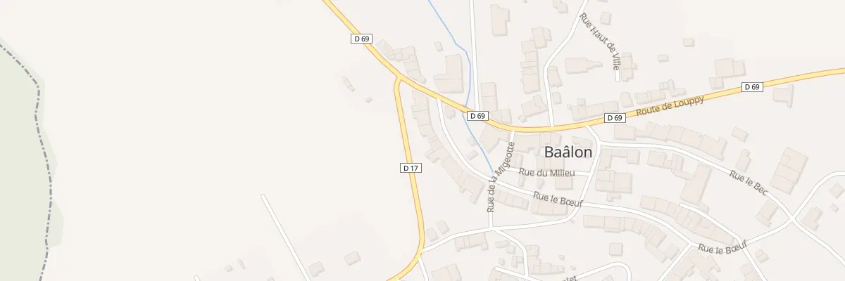 Plan du 6 Rue le Boeuf à Baâlon